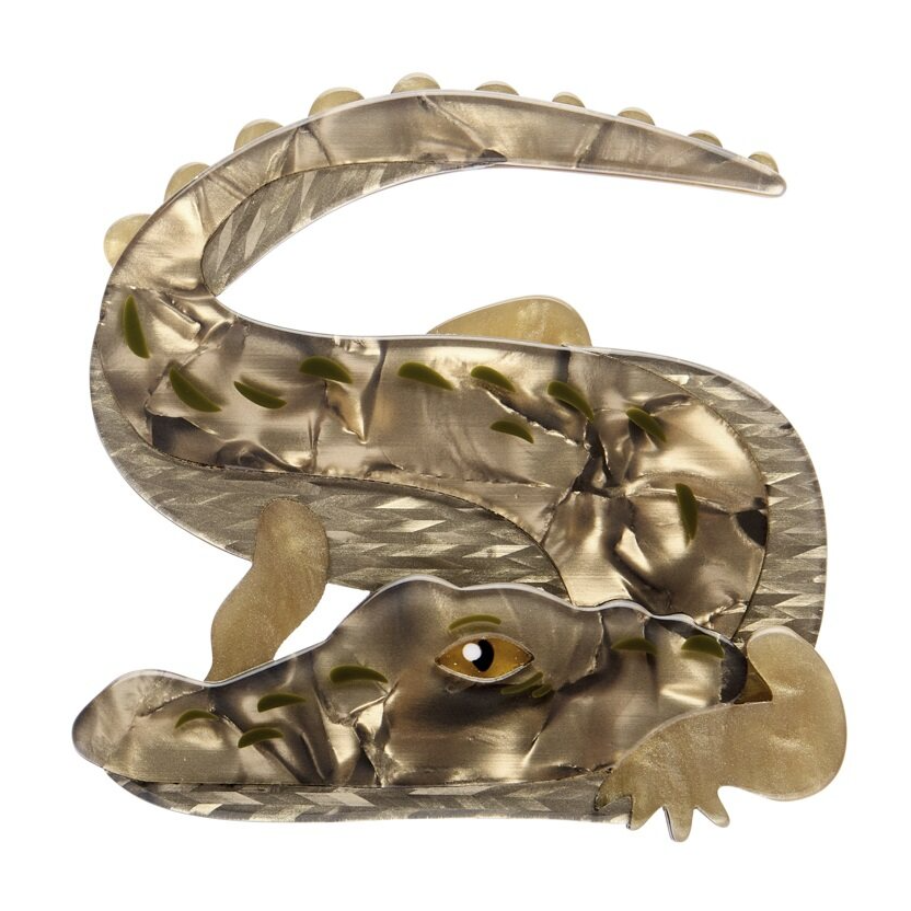 ERSTWILDER - "Crikey the Saltwater Crocodile" Brooch - AUSTRALIANA COLLECTION