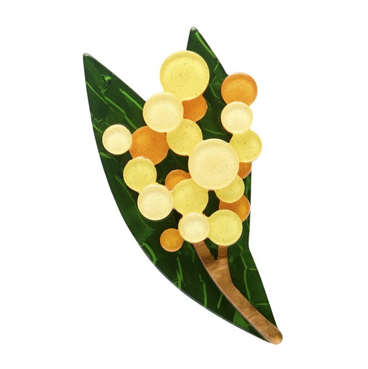 ERSTWILDER - "Golden Wattle" Brooch - AUSTRALIANA COLLECTION