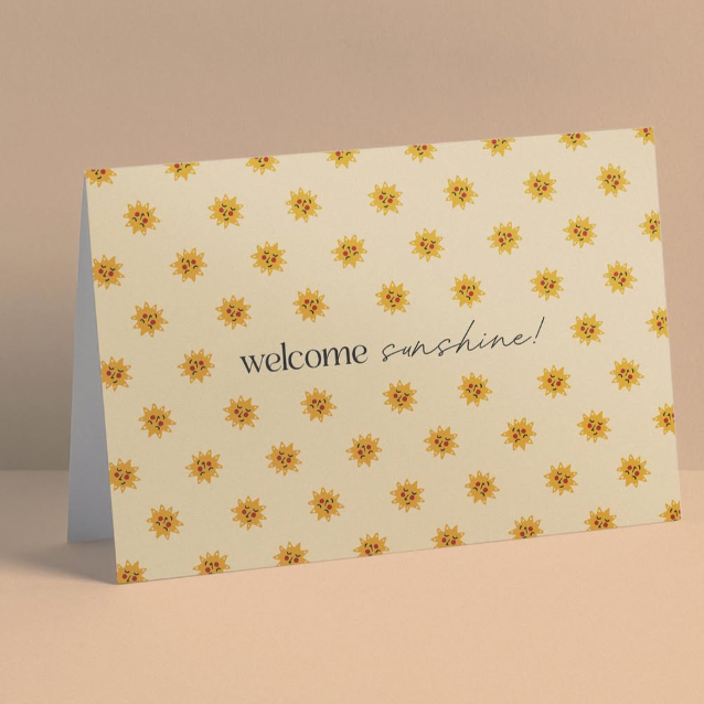DAYMAKER STATIONERY- "Welcome Sunshine " - Baby Card