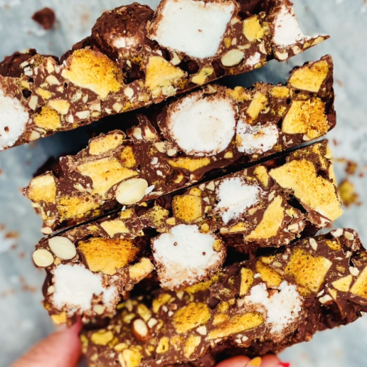 PEBBLY PATH- Honeycomb Highway Rocky Road- 100g