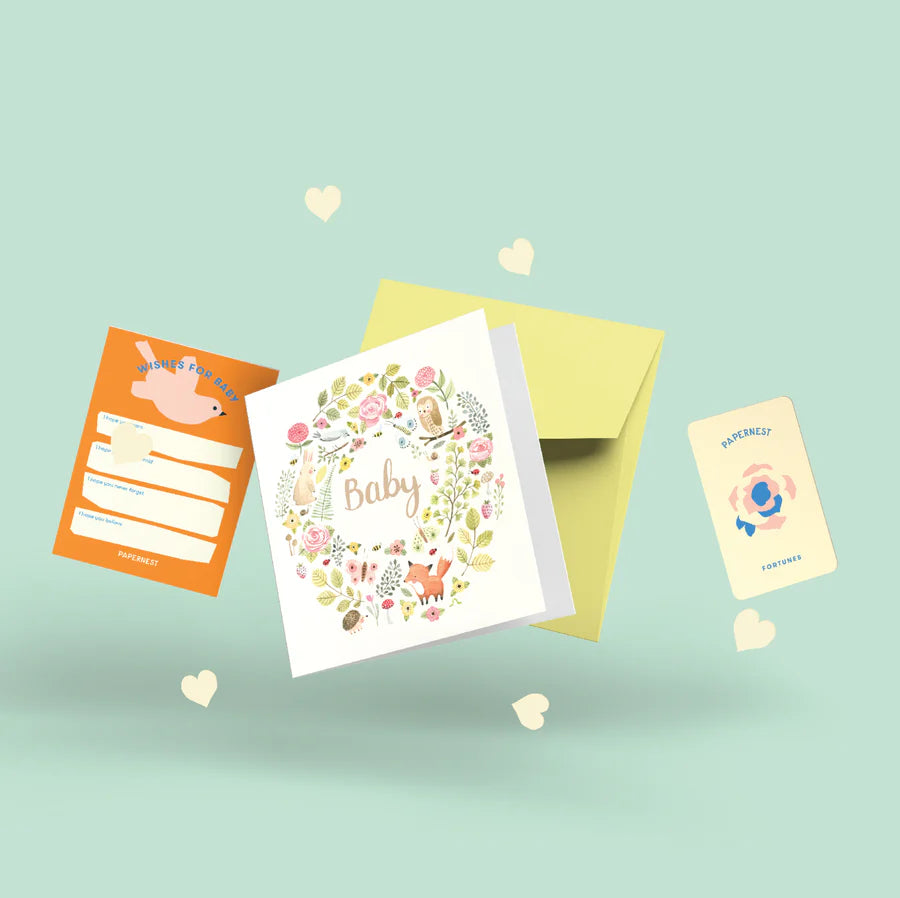 PAPERNEST - Baby Forest Creatures Greeting Card