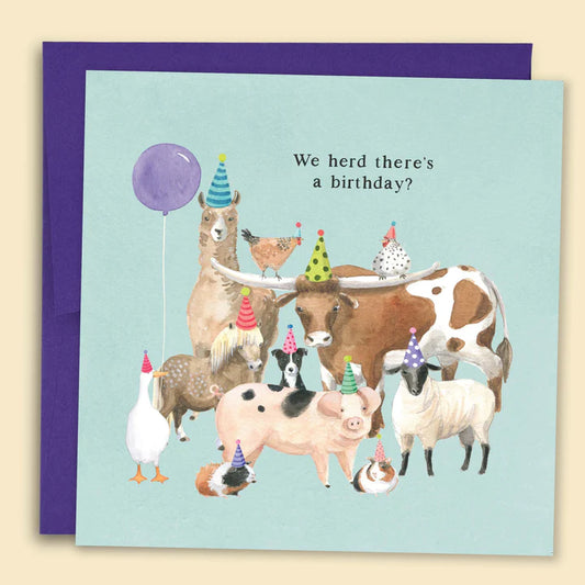 PAPERNEST - "Herd There's a Birthday" Card