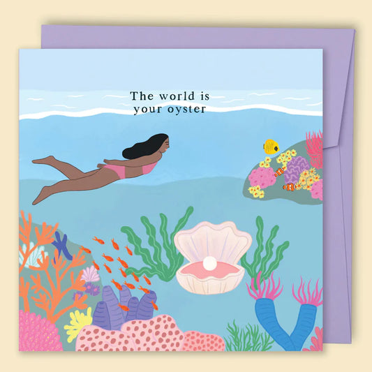 PAPERNEST - "The World Is Your Oyster" Greeting Card