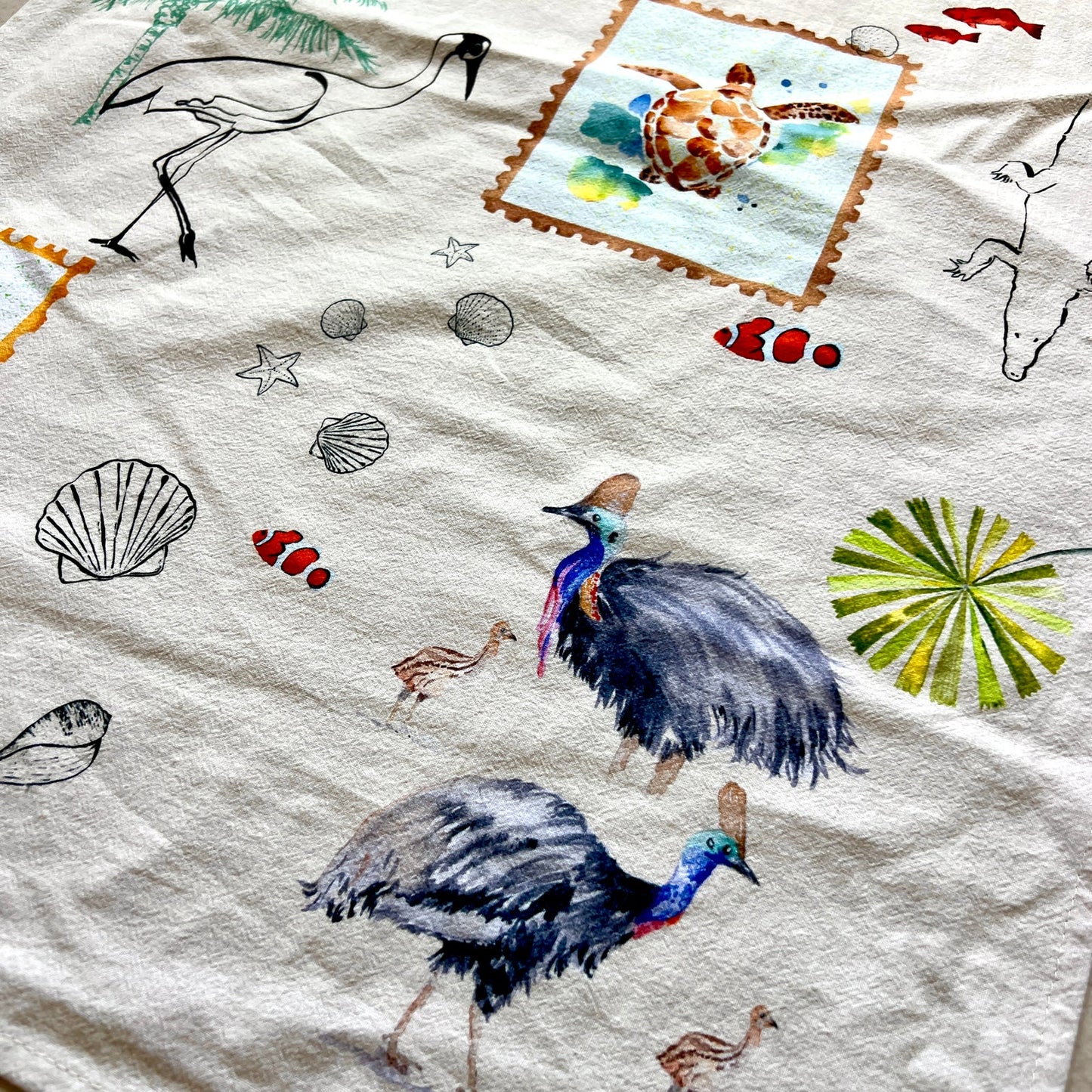 ESZTER'S CREATIONS - "Cairns"- Tea Towel