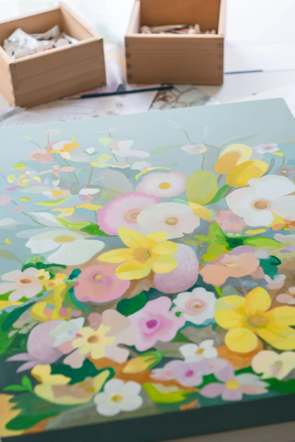 CLAIRE ISHINO- MEDIUM LIMITED EDITION A5 PRINTS- THE FEELING OF SPRING
