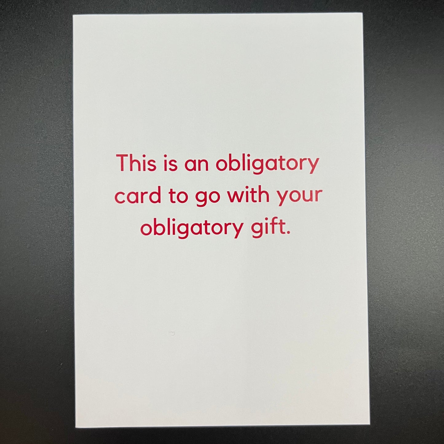 THE MAIL MINX- OBLIGATORY BIRTHDAY- Greeting Card