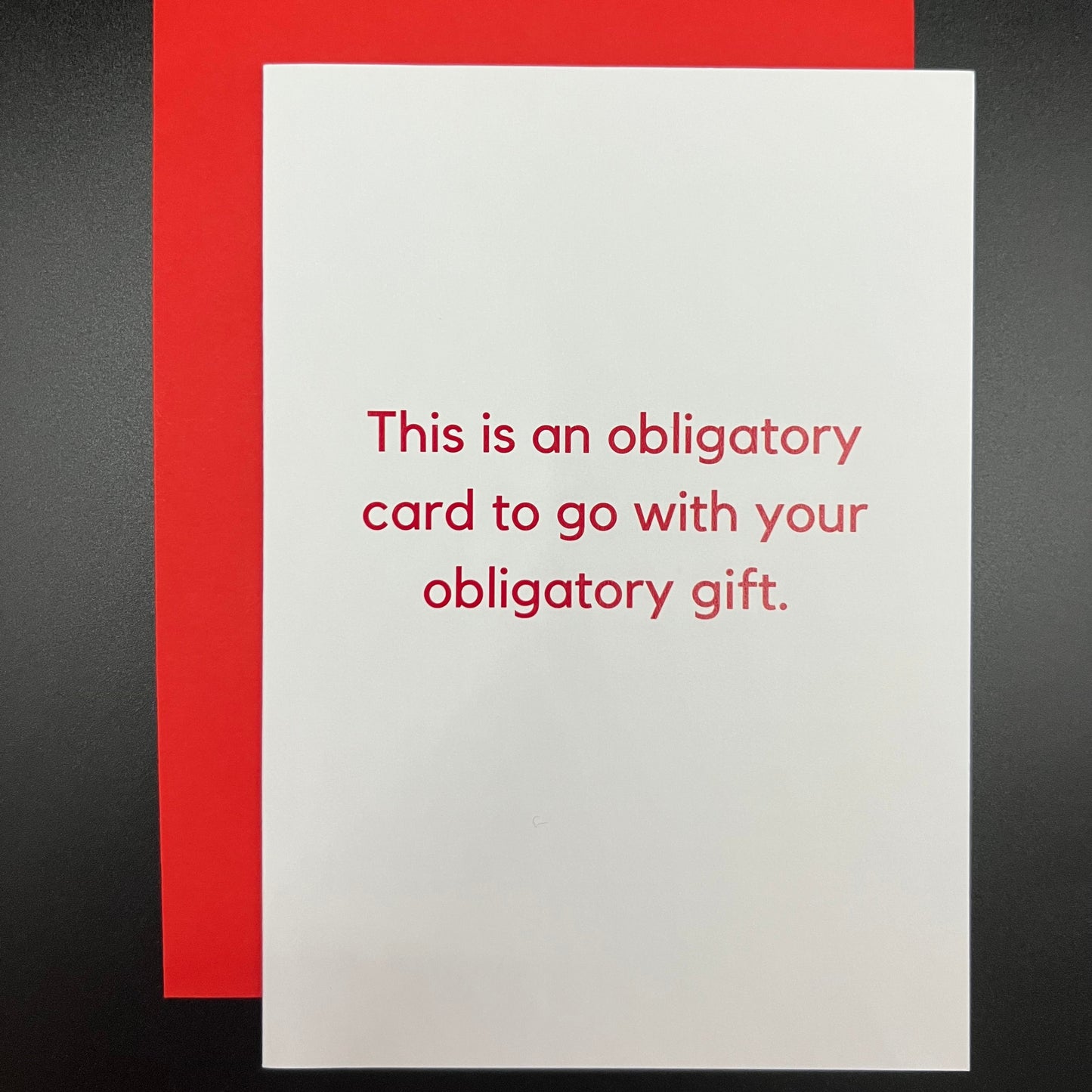 THE MAIL MINX- OBLIGATORY BIRTHDAY- Greeting Card