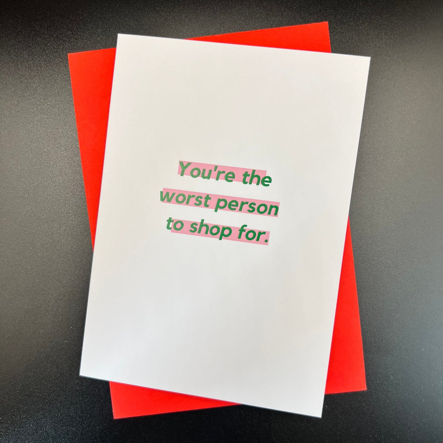 THE MAIL MINX- YOU'RE THE WORST - Greeting Card