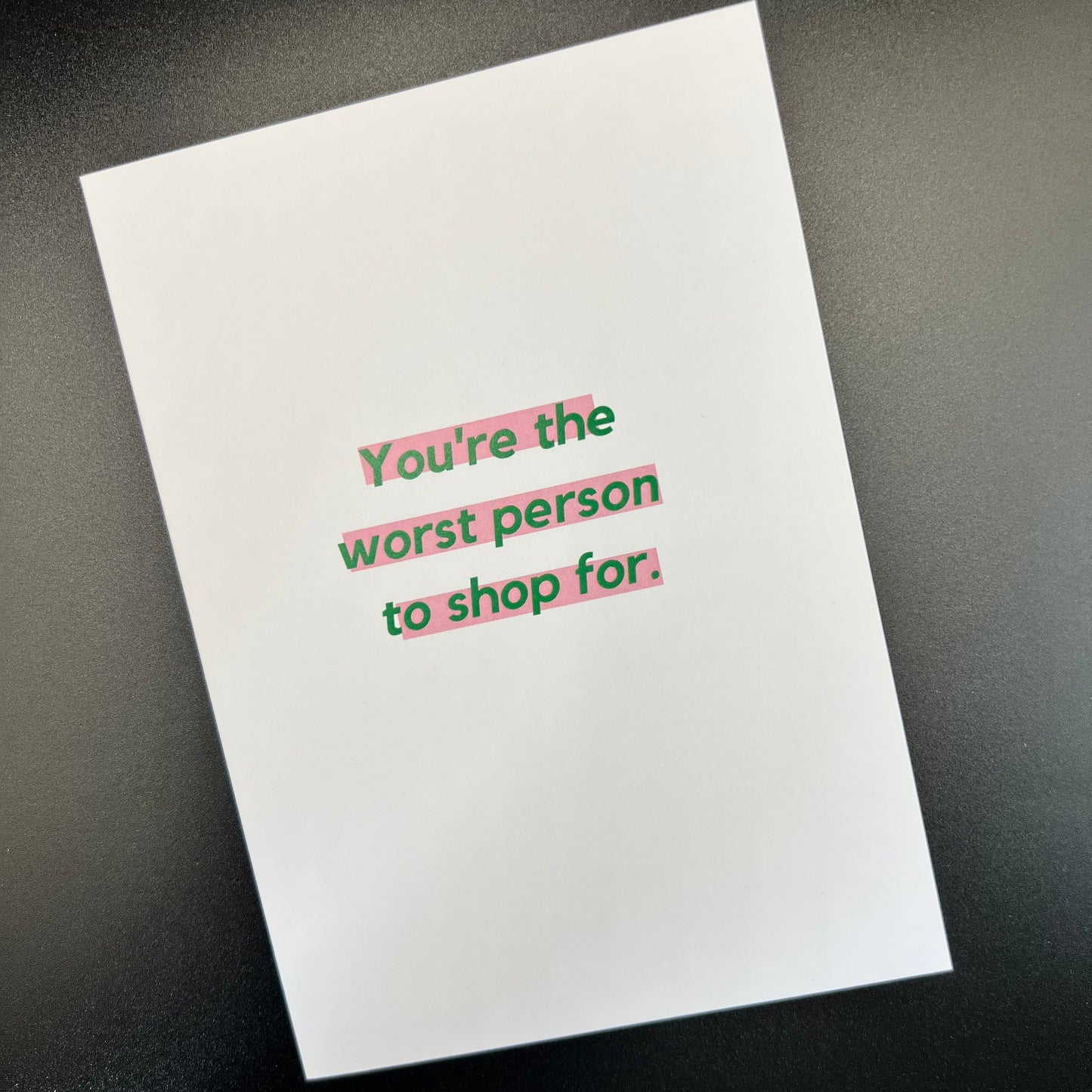 THE MAIL MINX- YOU'RE THE WORST - Greeting Card