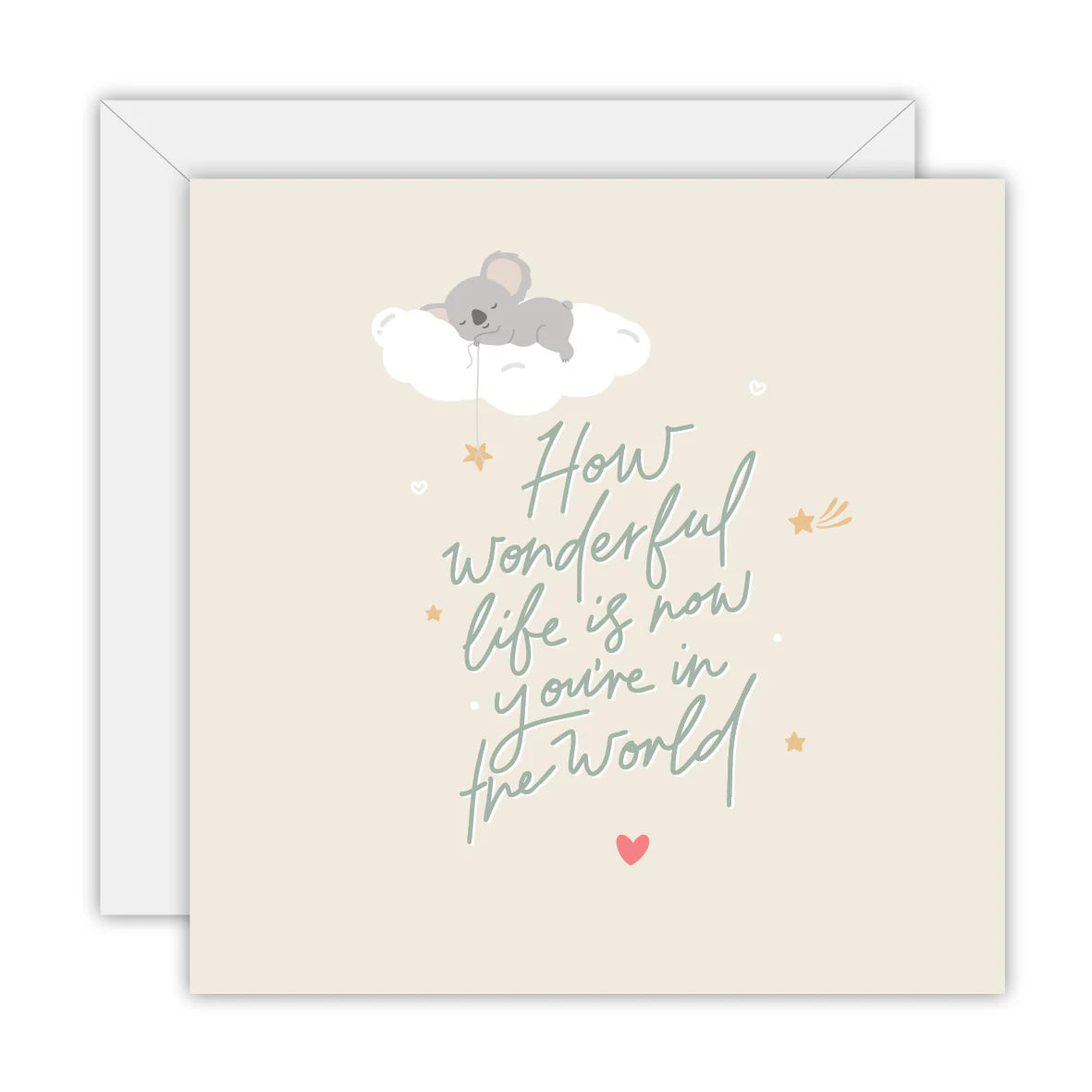 TO THE MOON & BACK PRINTS- "HOW WONDERFUL LIFE IS"- Greeting Card