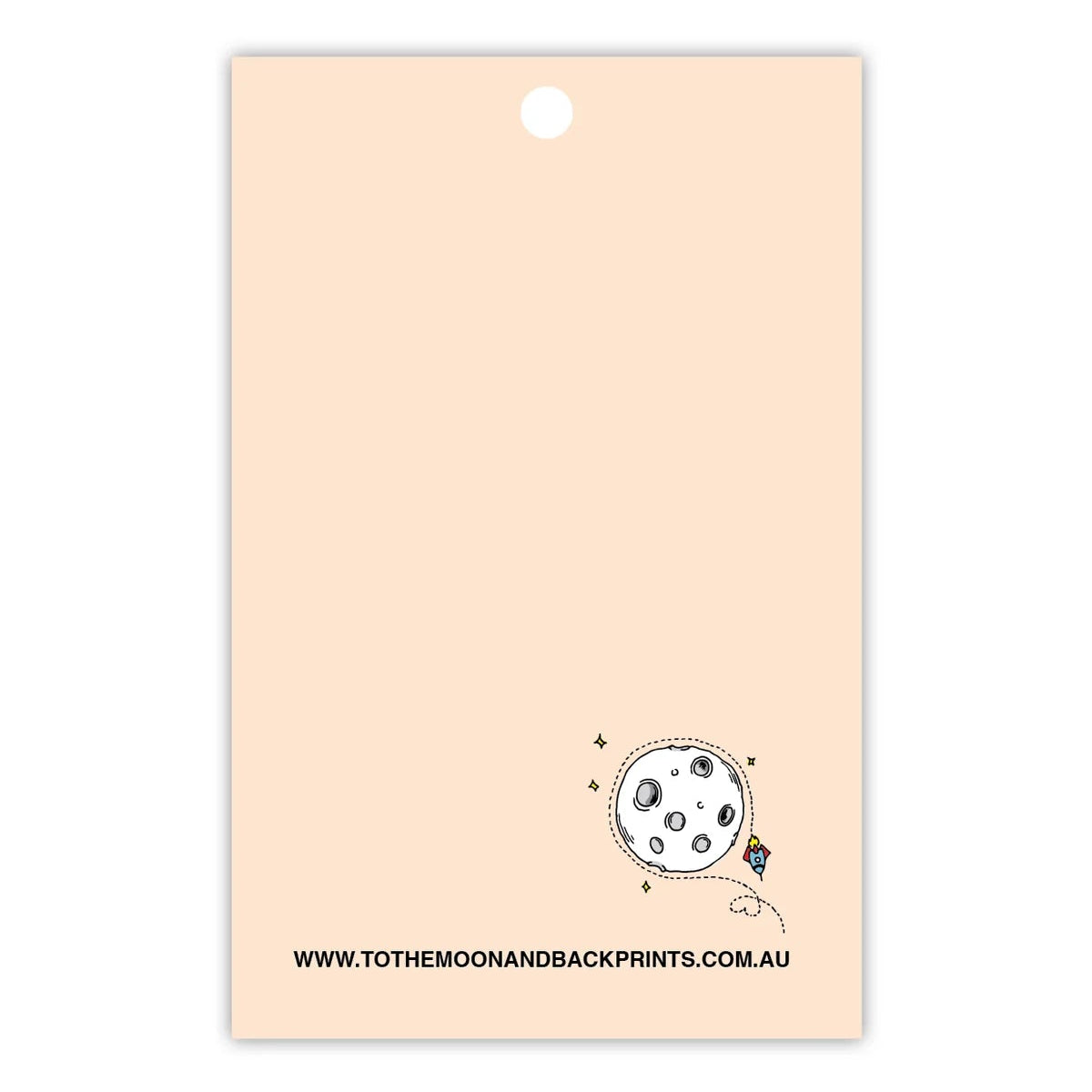 TO THE MOON & BACK PRINTS- "FAIRY BREAD BIRTHDAY WISHES"- Gift Tag