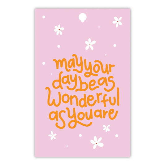 TO THE MOON & BACK PRINTS- "MAY YOU DAY BE WONDERFUL"- GIFT TAG