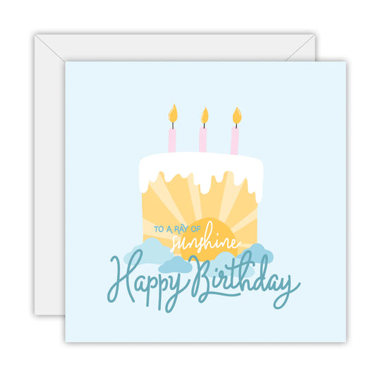 TO THE MOON & BACK PRINTS- "RAY OF SUNSHINE"- Birthday Card