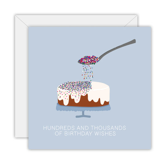 TO THE MOON & BACK PRINTS- "100'S & 1000'S"- Birthday Card