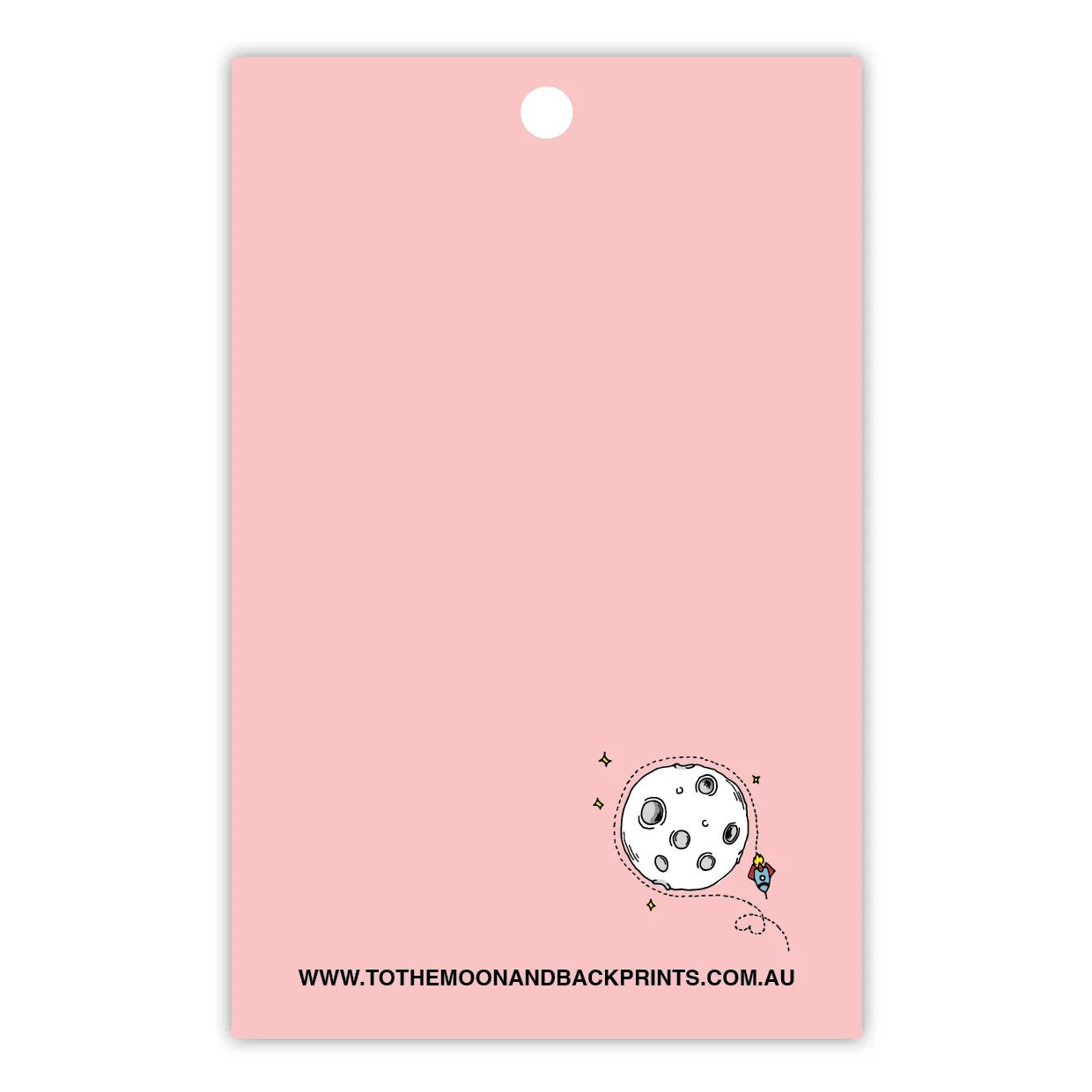 TO THE MOON & BACK PRINTS- "A LITTLE NOTE"- Gift Tags