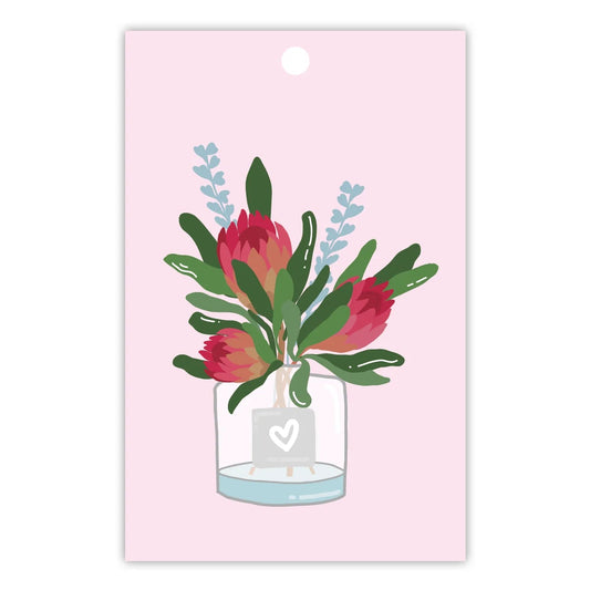 TO THE MOON & BACK PRINTS- "PROTEA BOUQUET"- Greeting Card