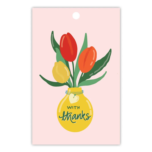 TO THE MOON & BACK PRINTS- "WITH THANKS"- Gift Tags