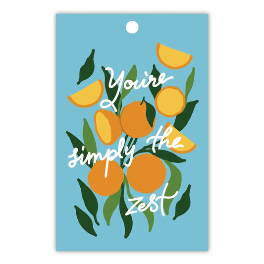 TO THE MOON & BACK PRINTS- "SIMPLY THE ZEST"- Gift Tags