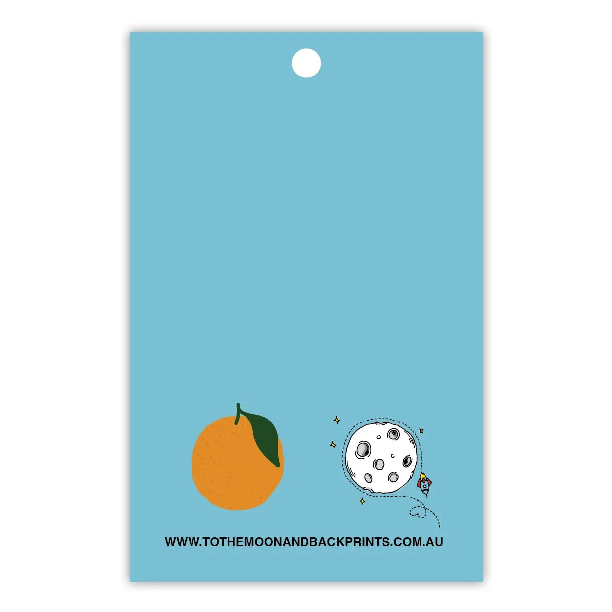 TO THE MOON & BACK PRINTS- "SIMPLY THE ZEST"- Gift Tags