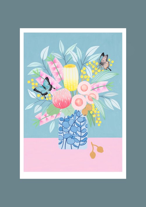CLAIRE ISHINO- SMALL LIMITED EDITION A5 PRINTS- The Ulysses Butterfly