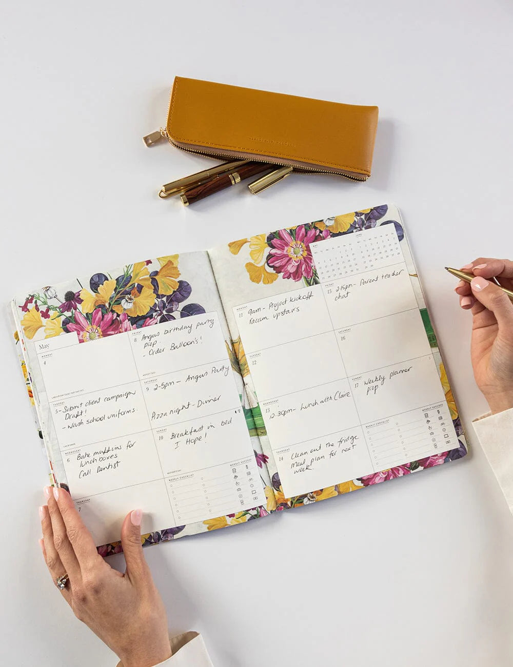BESPOKE LETTERPRESS - 2026 Weekly Calendar Notebook
