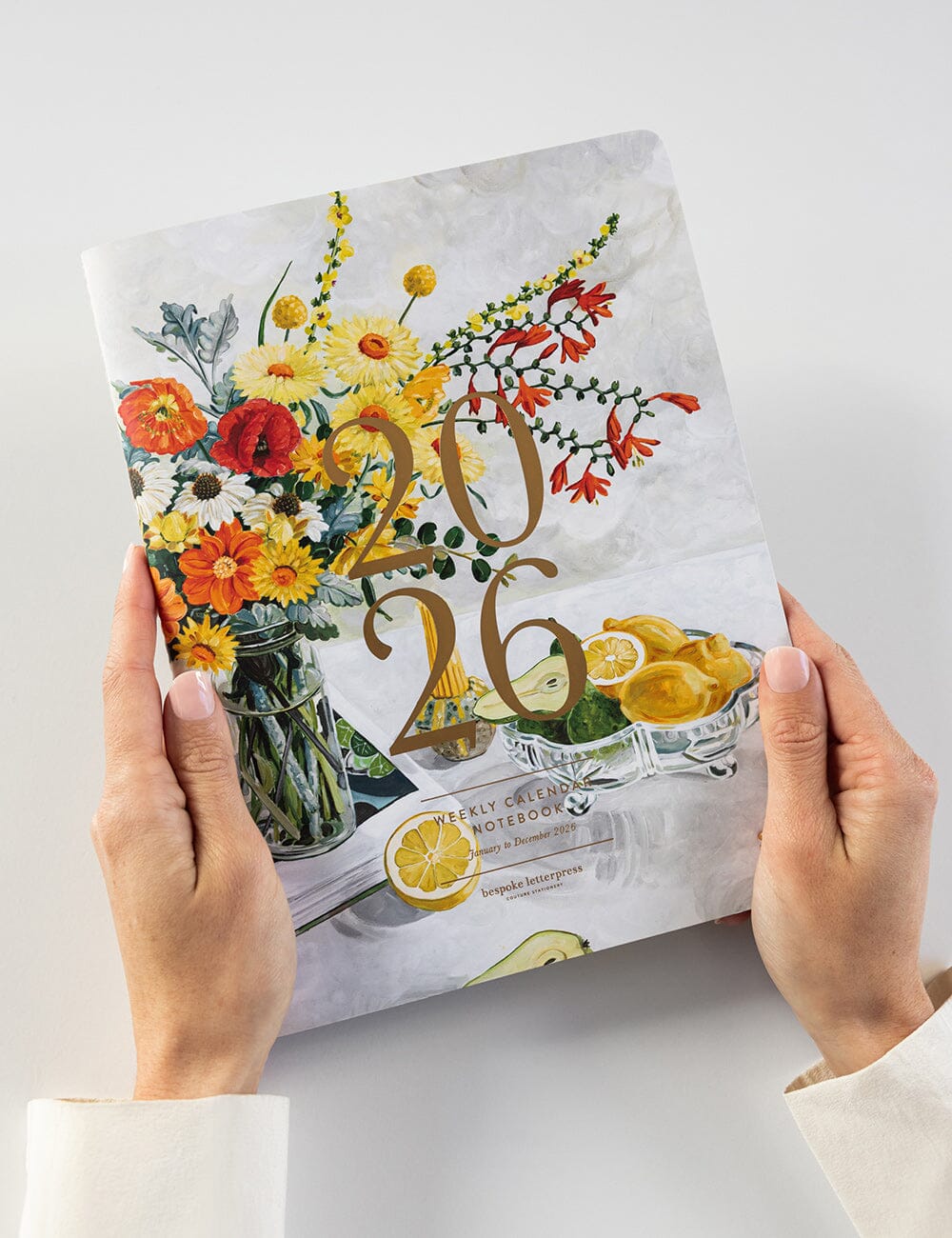 BESPOKE LETTERPRESS - 2026 Weekly Calendar Notebook