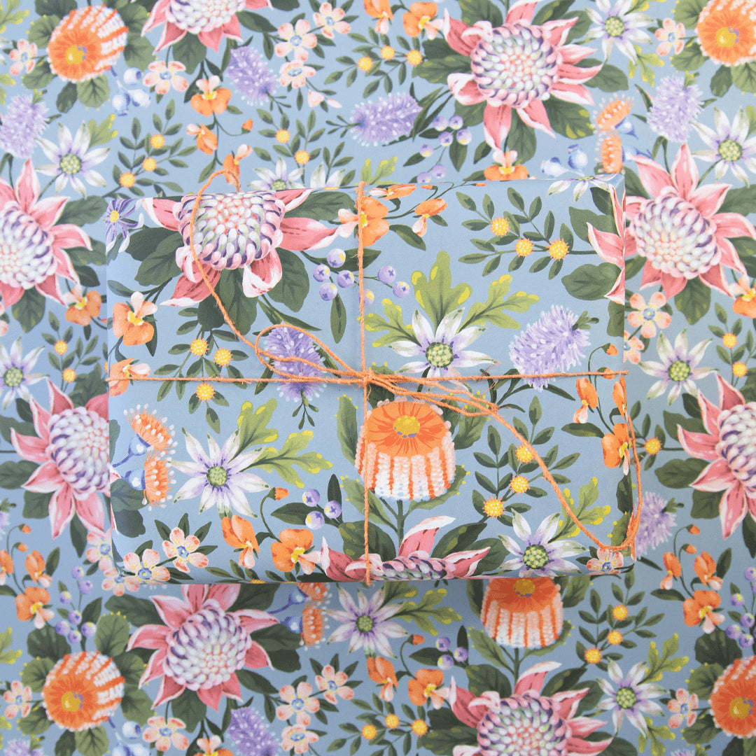 EARTH GREETINGS- Abundance- Folded Gift Wrap