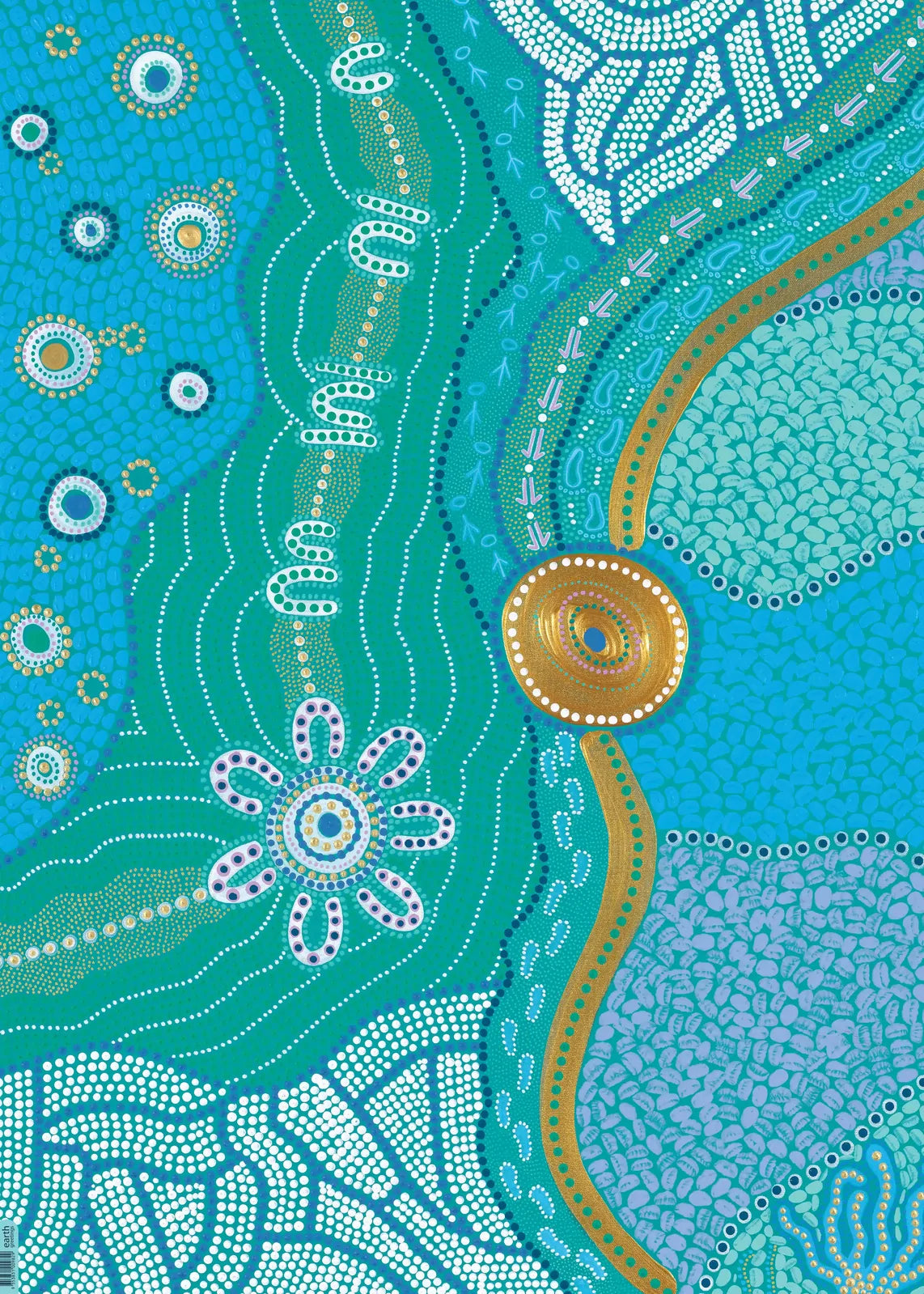 EARTH GREETINGS- Our Favourite Place- Folded Gift Wrap Domica Hill