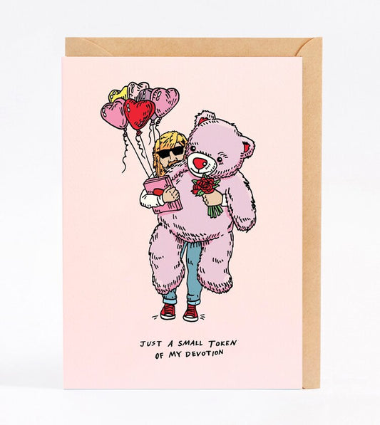 WALLY PAPER CO - "A TOKEN OF MY DEVOTION" GREETING CARD