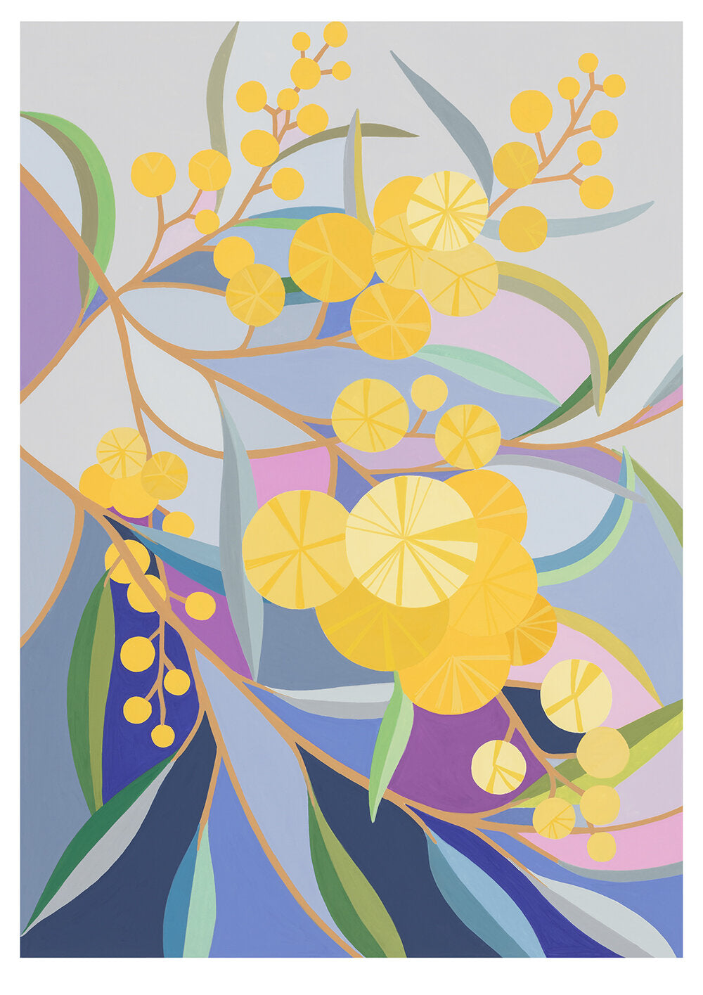 CLAIRE ISHINO- SMALL LIMITED EDITION A5 PRINTS- Wattle on my Walk