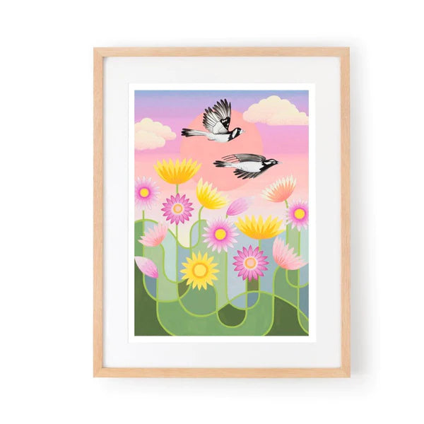 CLAIRE ISHINO- SMALL LIMITED EDITION A5 PRINTS- Wind Beneath My Wings