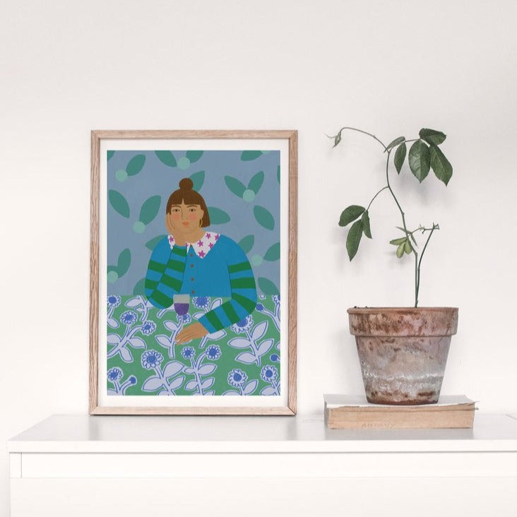 CONSTANZA GOEPPINGER- "WINE TIME"- A4 GICLEE PRINTS