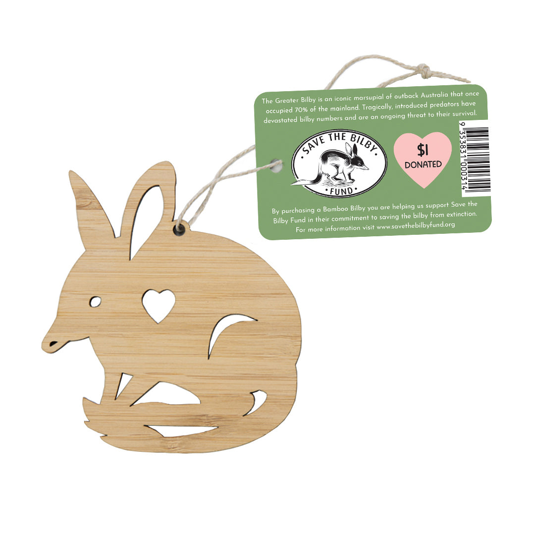 EARTH GREETINGS- Bamboo Bilby- Easter Fundraiser Decoration