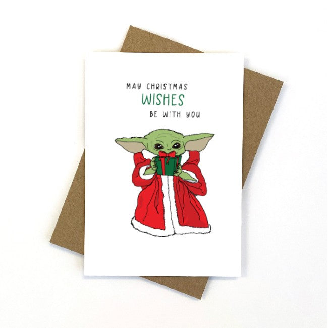 CANDLEBARK CREATIONS - "Baby Yoda (Grogu)"- CHRISTMAS CARDS