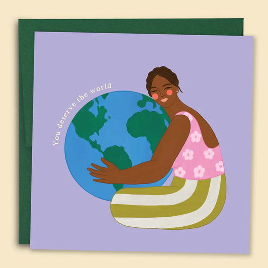 PAPERNEST - "You Deserve the World" Greeting Card