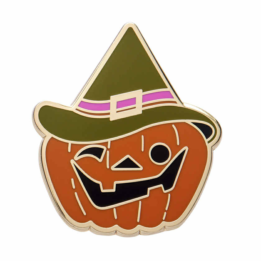 ERSTWILDER - "Witch O'Lantern Enamel Pin" - HAUNTED AT HEART- HALLOWEEN COLLECTION