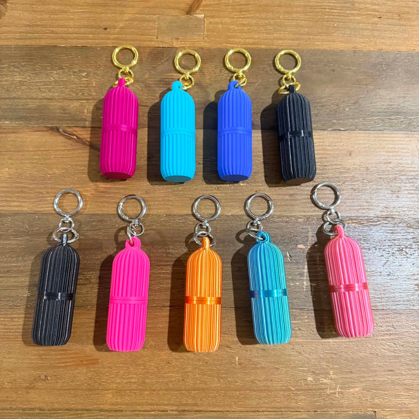 DWAYNSKI.3D - BLUE HAWAII - LIPPIA Lip Balm/Lipstick Holder Keychain