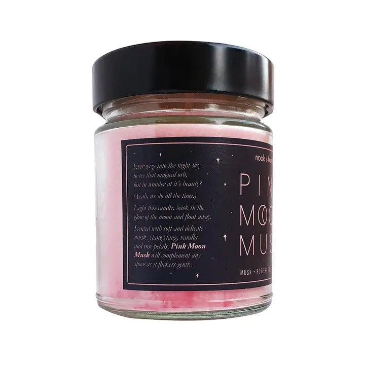 NOOK & BURROW- "Pink Moon Musk"- Candle