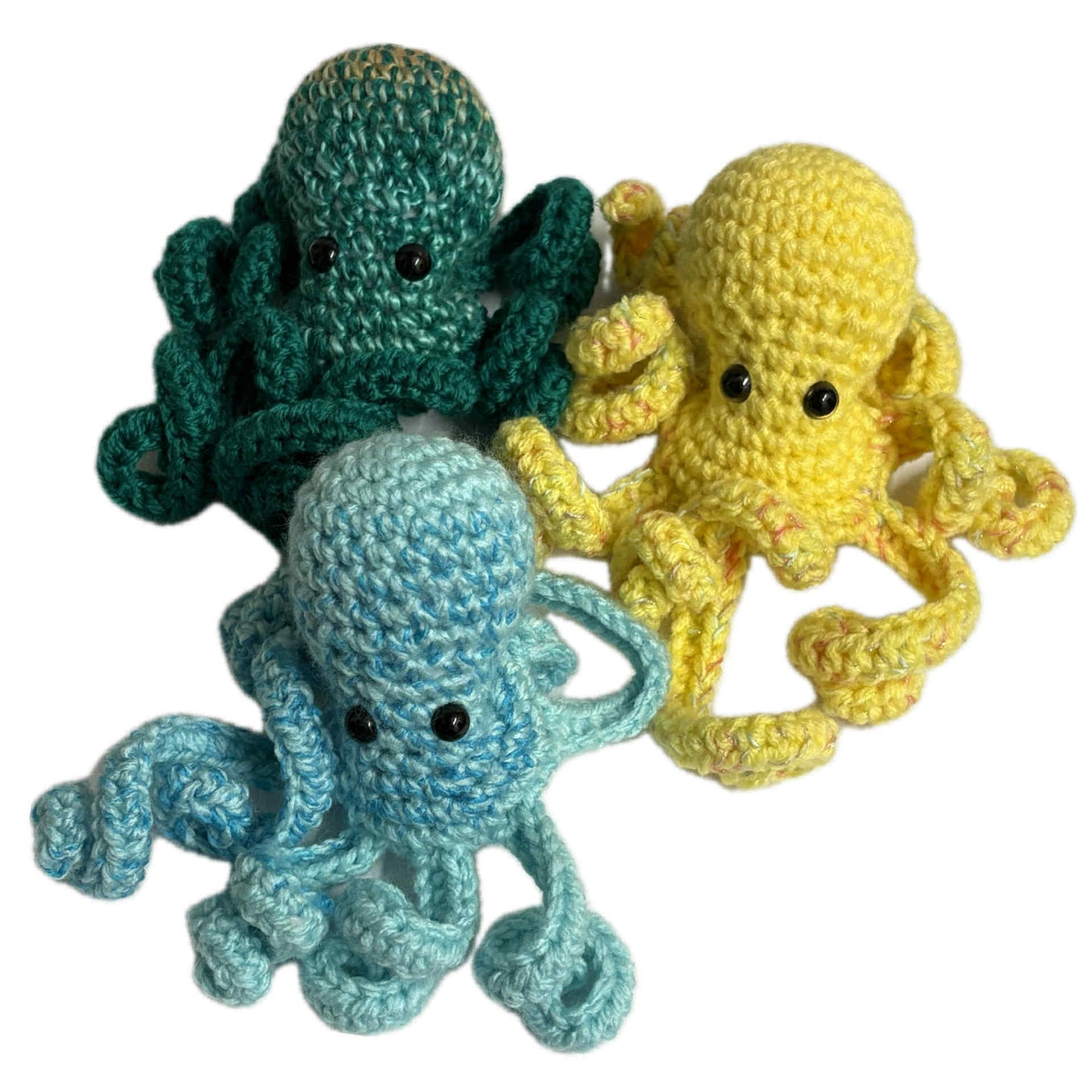 BEAKNITS- CROCHETED OCTOPUS - Aqua Blue