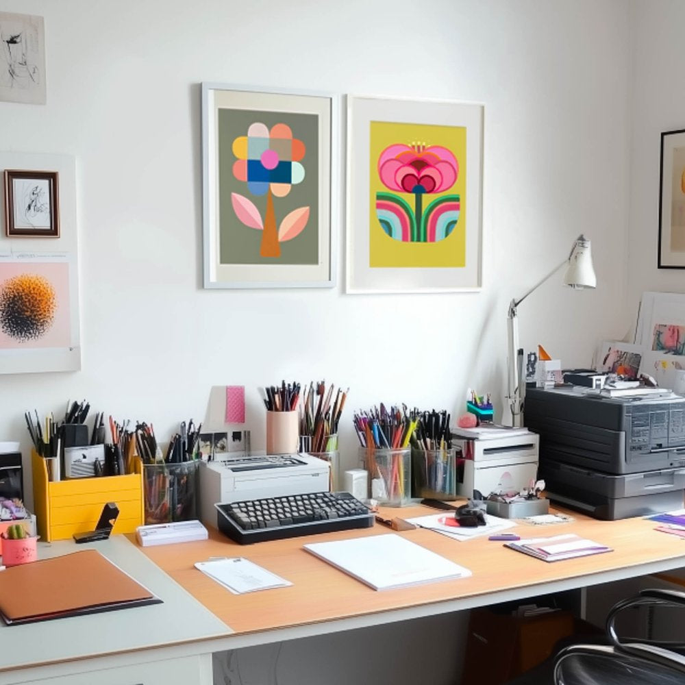 CLAIRE ISHINO- SMALL LIMITED EDITION A5 PRINTS- Confetti Flower