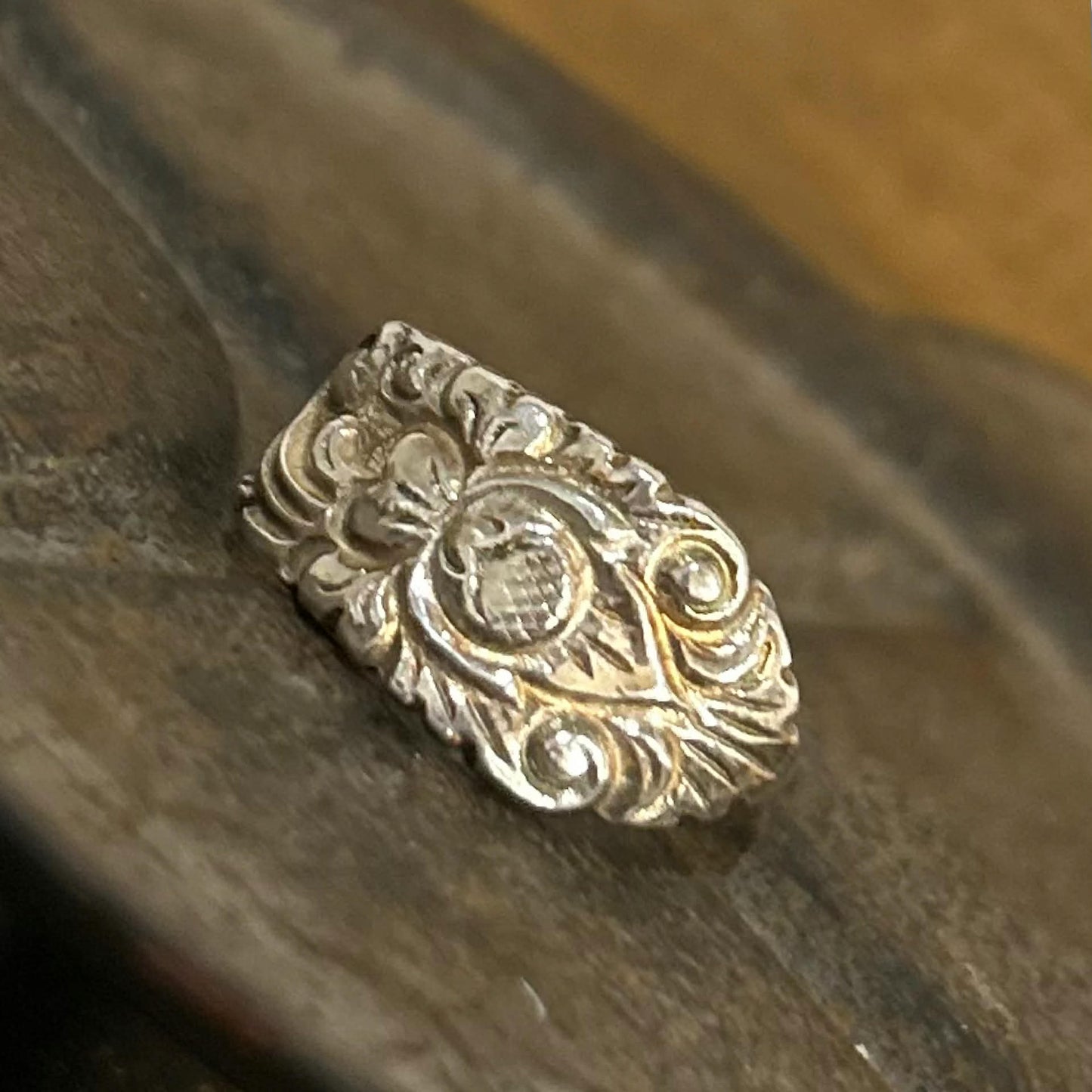 MOLLY MADE - Stunning 1950s Silver Spoon Handle Ring