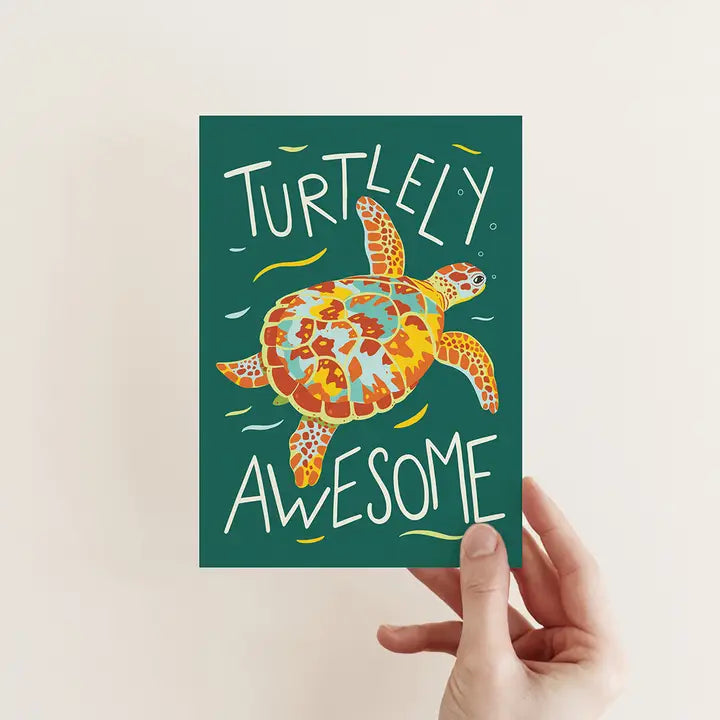 OUTER ISLAND - 'Turtlely Awesome' Turtle Greeting Card