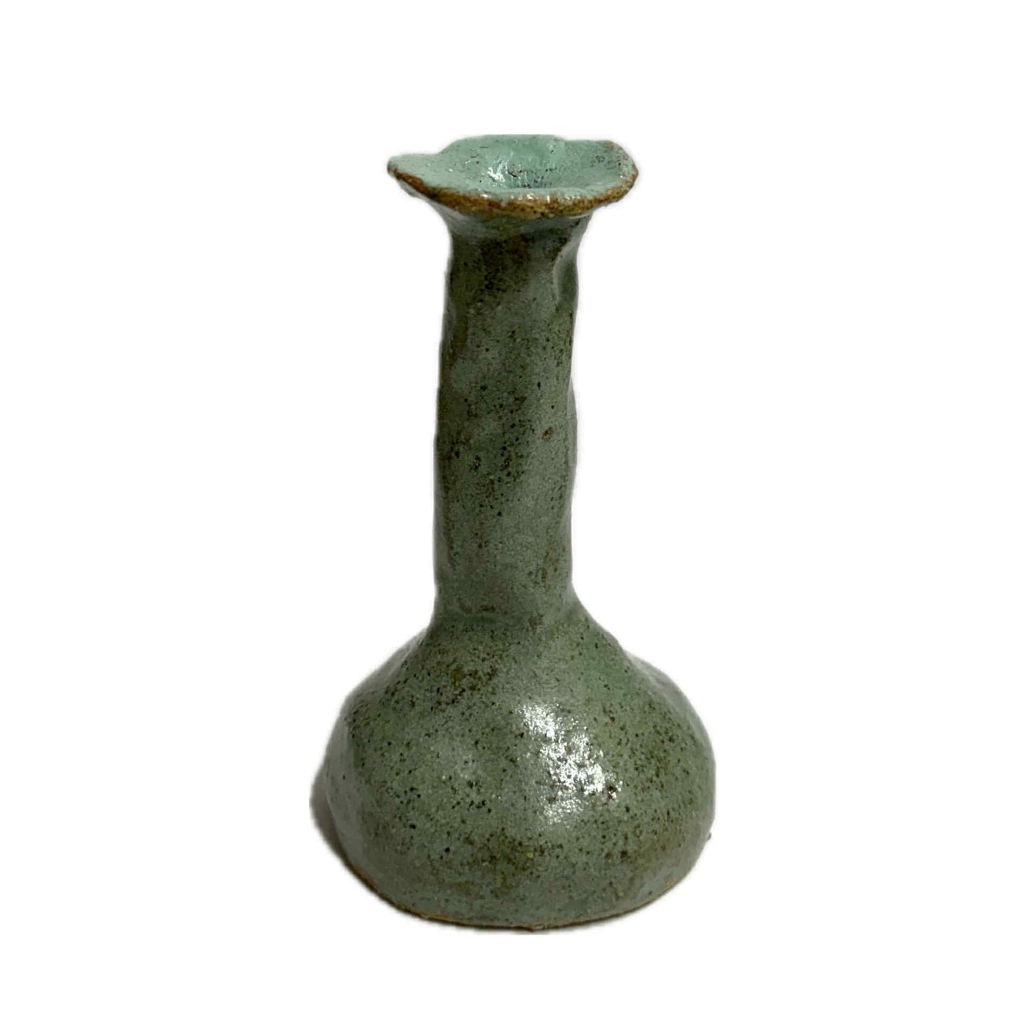 INSPIRED BY NATURE - Eucalyptus Bud Vase – Green and Bronze