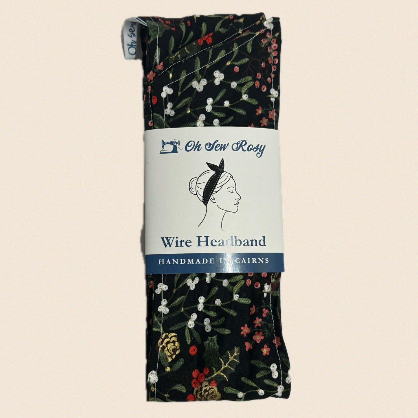 OH SEW ROSY: CHRISTMAS WIRE HEADBAND - Christmas Floral