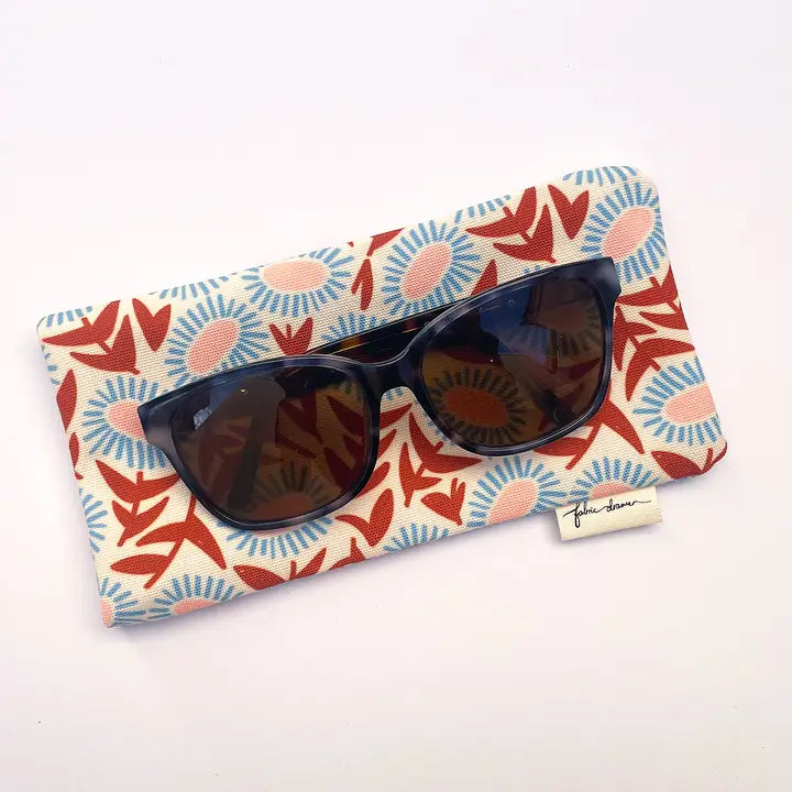 FABRIC DRAWER- Handmade Glasses Case - Itty Bitty Floral