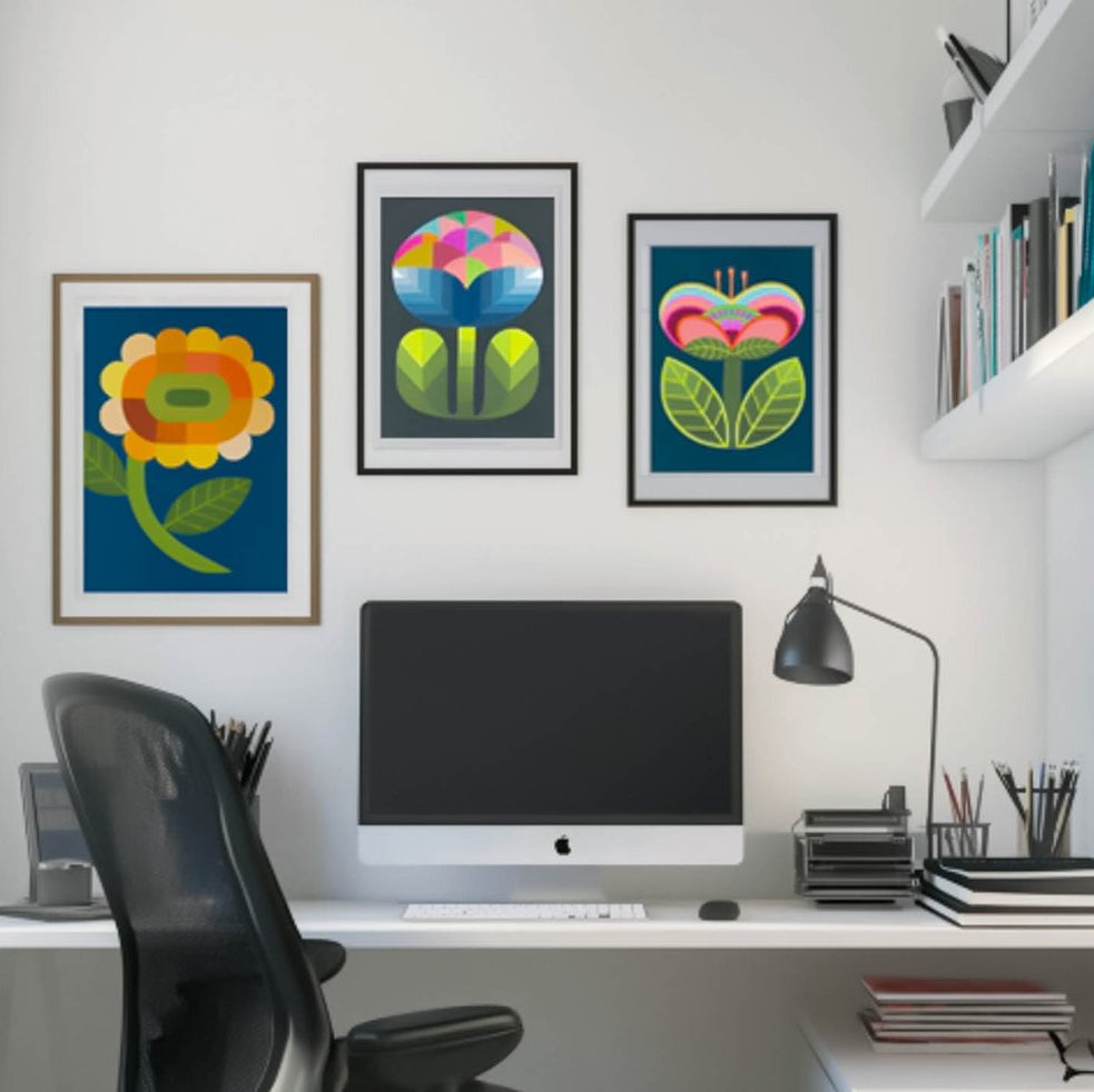 CLAIRE ISHINO- SMALL LIMITED EDITION A5 PRINTS- Happy Yellow Flower