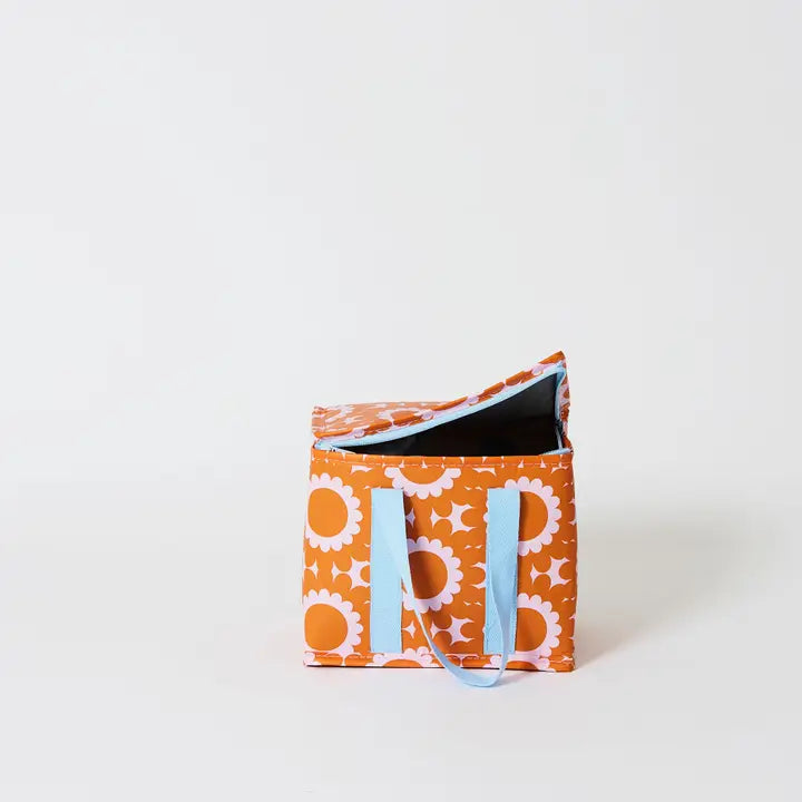 PROJECT TEN - "The Upright"- Geo Floral- Mini Insulated Tote/Lunch Bag