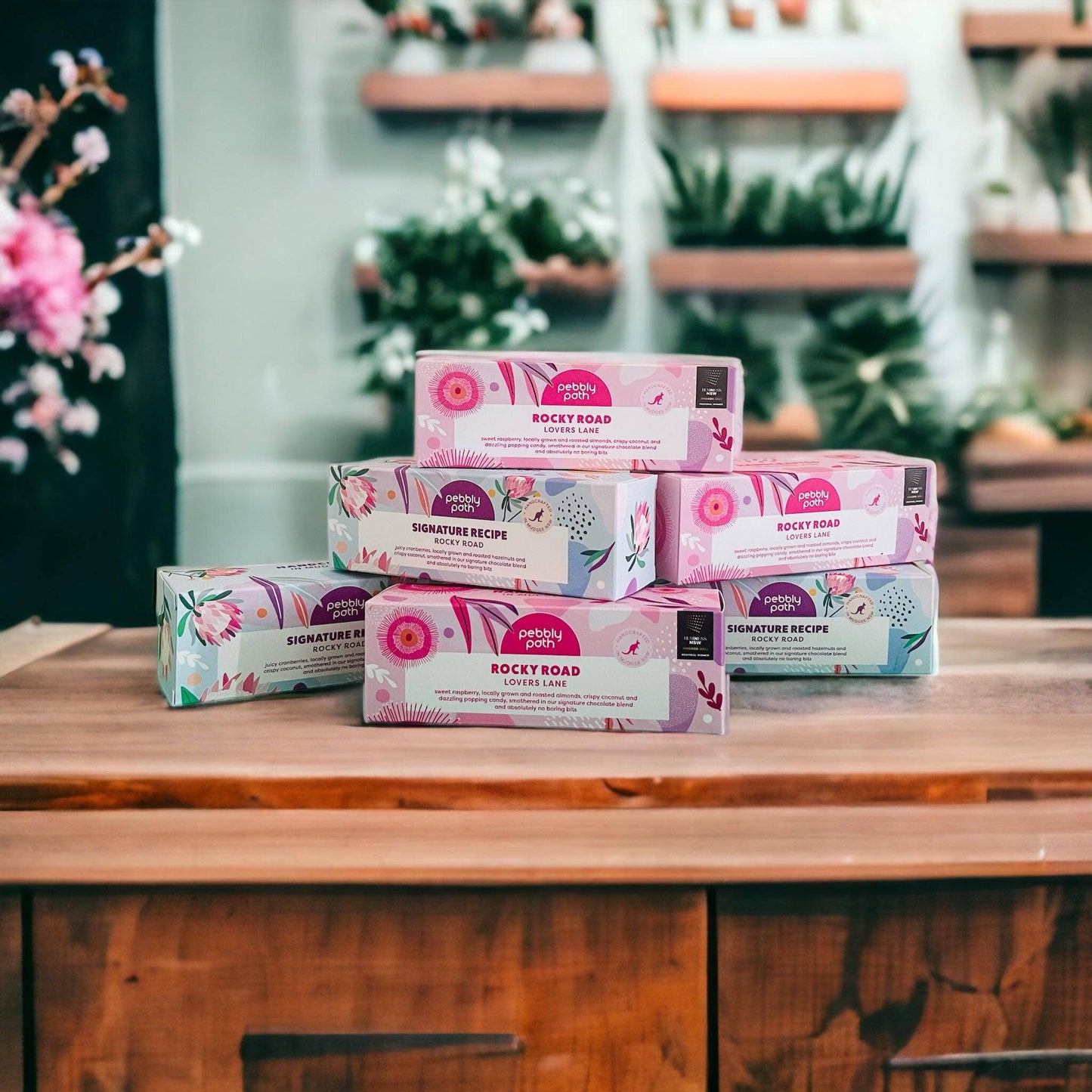 PEBBLY PATH- Rocky Road Bars - Lovers Lane Flavour- 100G