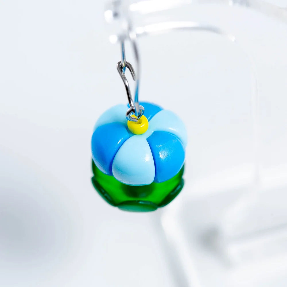 CLAIRE ISHINO- Balloon Bloom Earrings - Sky Blue