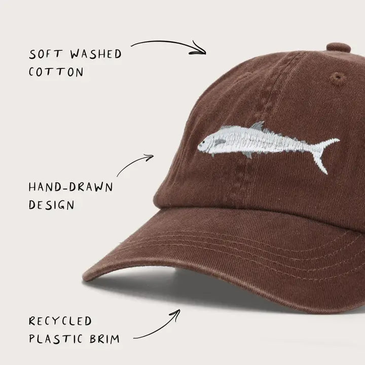 PALLION POINT - FISH LIDS - Spanish Mackerel Cap in Brown